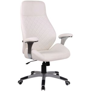 DMQ Bílá kancelářská židle Bentley