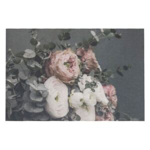 Sametový nástěnný panel s květy Florien 8 - 35*45*1cm