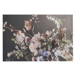 Sametový nástěnný panel s květy Florien 9 - 35*45*1cm