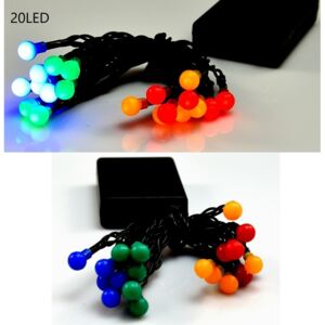 Světelný řetěz 20 LED - barevný mix 2,2 m