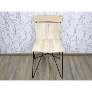 Jídelní židle AKAZIE 16491A 85x46x51 cm dřevo akácie kov