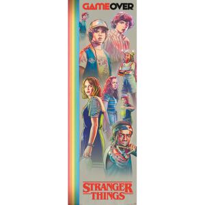 Plakát, Obraz - Stranger Things - Game Over, (53 x 158 cm)