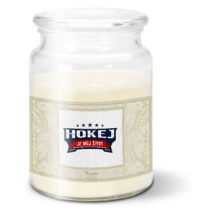 Svíčka SABLIO - Hokej je můj život 500 g