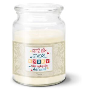 Svíčka SABLIO - Když Bůh stvořil vnuky 500 g