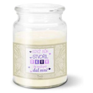 Svíčka SABLIO - Když Bůh stvořil tety 500 g
