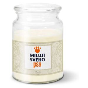 Svíčka SABLIO - Miluji svého psa 500 g