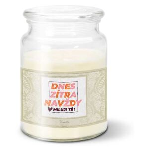 Svíčka SABLIO - Dnes, zítra, navždy 500 g