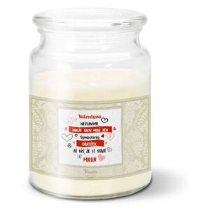 Svíčka SABLIO - Valentýna neslavíme ... 500 g