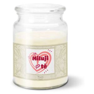 Svíčka SABLIO - Miluji tě srdce 500 g