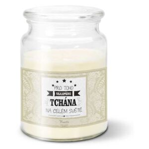 Svíčka SABLIO - Pro toho nejlepšího tchána na celém světě 500 g