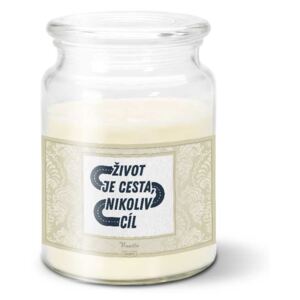 Svíčka SABLIO - Život je cesta, nikoliv cíl 500 g