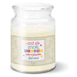 Svíčka SABLIO - Když Bůh stvořil tchány 500 g
