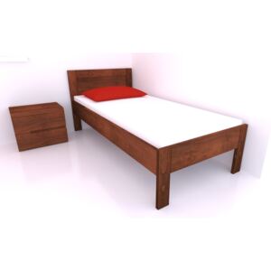 Postel TRIO Buk 90x200 - Dřevěná postel z bukového masivu je jednolůžko s rozměry: 90 x 200 cm nebo 80 x 200 cm