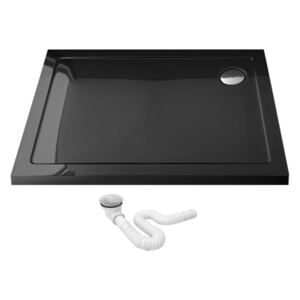 Vanička sprchová akrylátová Porta Black 90 x 120 - Profil: levý