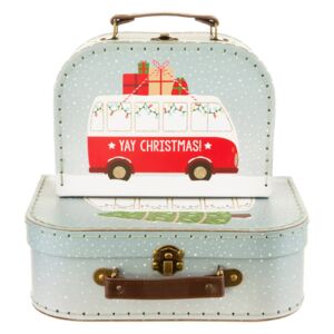 Kartonový kufřík vánoční - menší, La Almara