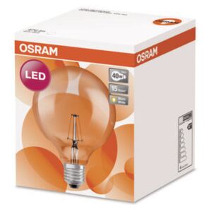 OSRAM LED Filament STAR Globe 125 230V 4.5W 827 E27 / 470lm / 2700K / 15000h / noDIM / A++ / Sklo čiré / 1ks (4052899972384) - Osram LED žárovka RF CL FILGD E27 teplá bílá 4052899972384