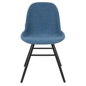 Modrá čalouněná jídelní židle MILANO