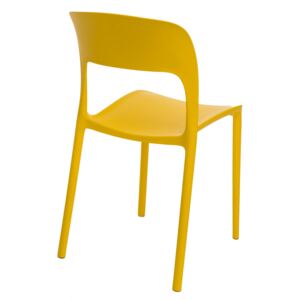 Design2 Židle Flexi žlutá