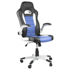 Kancelářská židle Lotus, černá/modrá