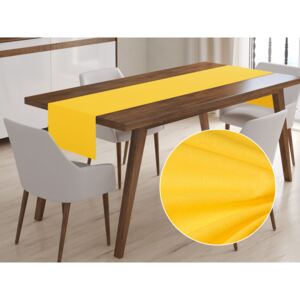 Bavlněný běhoun na stůl Moni MO-001 Žlutý 20x160 cm