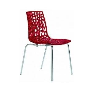 Jídelní židle Coral-D (Červená)