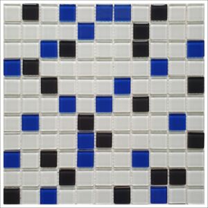 Obklad mozaika bílá černá modrá mix White black blue mix 300x300x4mm