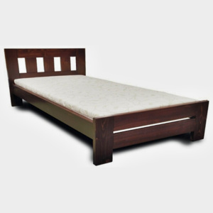 Dřevěná postel Kuba - smrk 200x80 - smrk