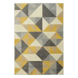 Kusový koberec RUMBA 4157 krémový / žlutý Rozměr: 60x100 cm