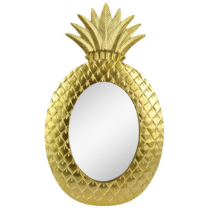 Nástěnné zrcadlo ve zlaté barvě Le Studio Gold Pineapple