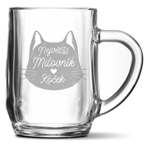 Půllitr SABLIO - Největší milovník koček 0,5
