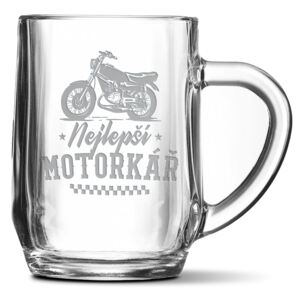 Půllitr SABLIO - Nejlepší motorkář 0,5