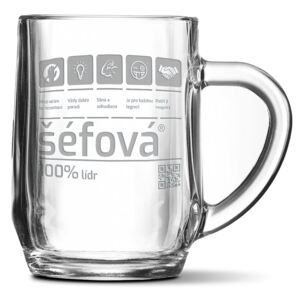 Půllitr SABLIO - Šéfová 0,5