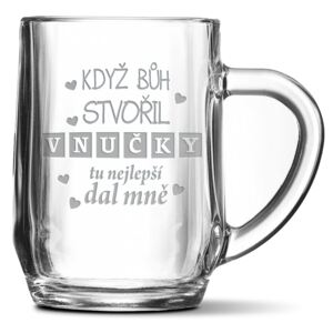 Půllitr SABLIO - Když Bůh stvořil vnučky 0,5
