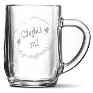 Půllitr SABLIO - Chybíš mi 0,5