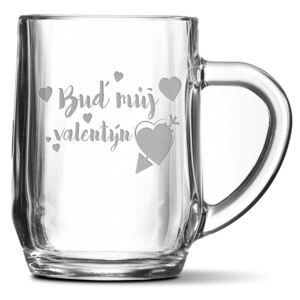 Půllitr SABLIO - Buď můj Valentýn 0,5