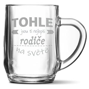 Půllitr SABLIO - Tohle jsou ti nejlepší rodiče na světě 0,5