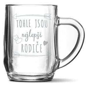 Půllitr SABLIO - Tohle jsou nejlepší rodiče 0,5