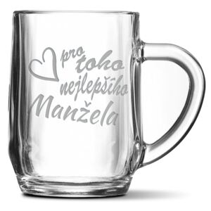 Půllitr SABLIO - Pro toho nejlepšího manžela 0,5