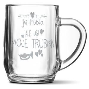 Půllitr SABLIO - Jsi trubka, ale jsi moje trubka 0,5