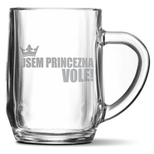 Půllitr SABLIO - Jsem princezna, vole! 0,5