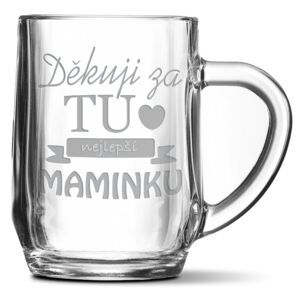 Půllitr SABLIO - Děkuji za tu nejlepší maminku 0,5