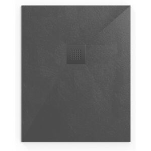Sprchová vanička obdélníková SAT B-Way 100x80 cm litý mramor černá SATALEK10080