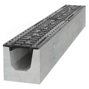 Gutta betonový žlab B125 s litinovou mříží H120 500 x 130 x 120 mm