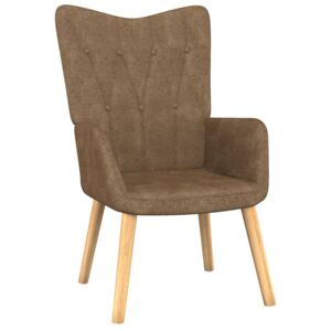 Relaxační židle 62 x 68,5 x 96 cm taupe textil
