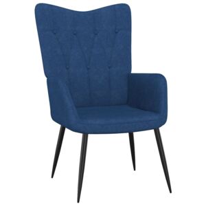 Relaxační židle 62 x 68,5 x 96 cm modrá textil