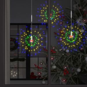 Venkovní vánoční ohňostroje 2 ks vícebarevné 50 cm 280 LED diod
