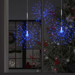 Venkovní vánoční ohňostroj modrý 50 cm 140 LED diod