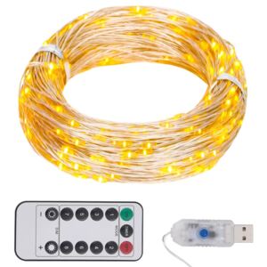 Světelný LED řetěz teplé bílé světlo 15 m