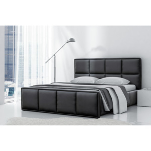 Čalouněná postel BORIS + matrace DE LUX, 200x200, madryt 1100