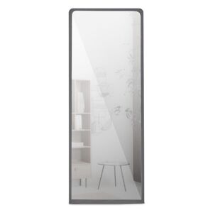 MUZZA Kovové zrcadlo cliff 130 x 50 cm černé